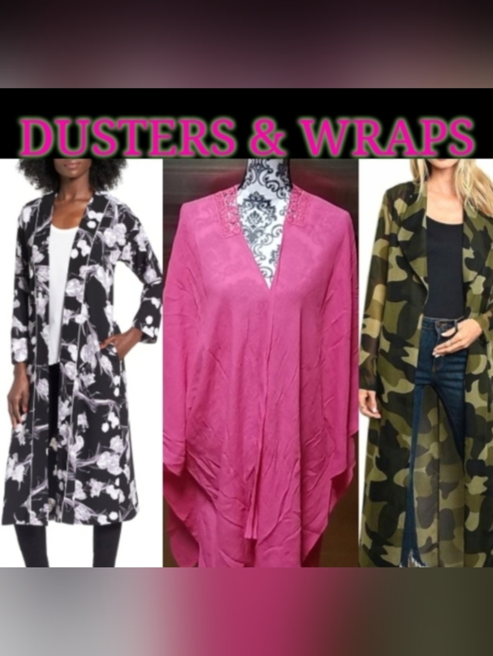 👜DUSTERS & WRAPS 👡